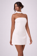 PALMA SCARF BANDEAU DRESS- BUTTER