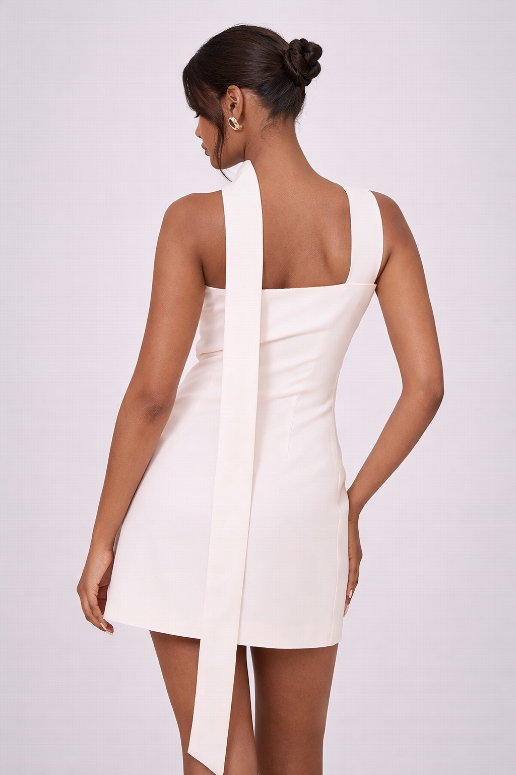 PALMA SCARF BANDEAU DRESS- BUTTER