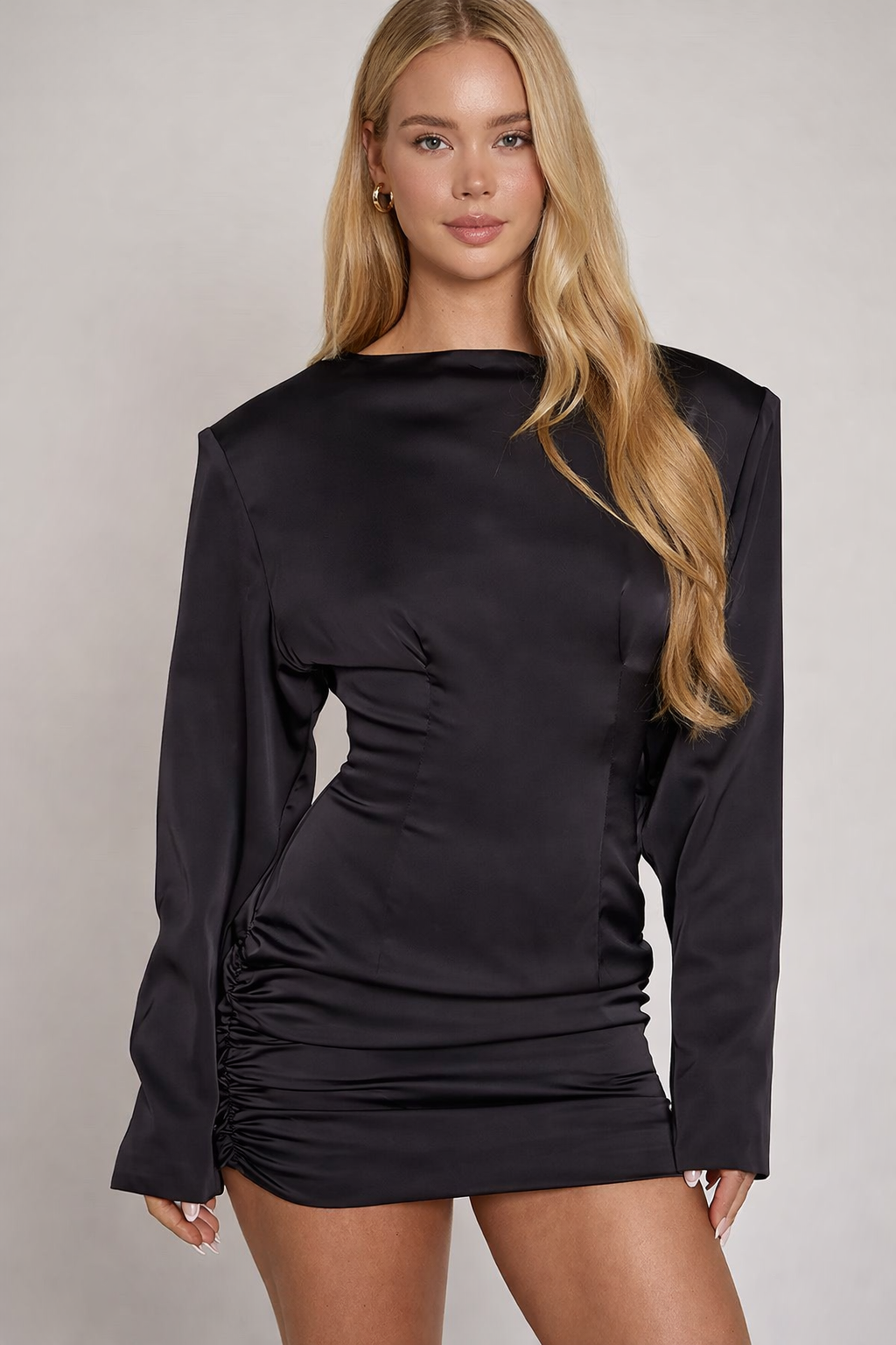 SOPHIE STRUCTURED DRESS- BLACK